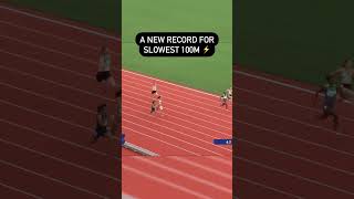 Nasra Abukar sets a new record for the slowest 100m sprint #shorts