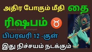 ரிஷபம் - அதிரவிட போகும் மீதி தை மாதம் - பிப்ரவரி 12 -குள் இது நிச்சயம் நடந்தே தீரும்