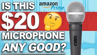 AmazonBasics Dynamic Vocal Microphone | Demo \u0026 Review