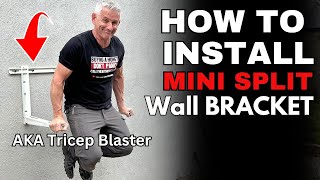 How To Install A Mini Split [Wall Mount Bracket] | DIY Step By Step | JEACENT Wall Bracket