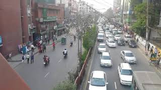 Busy Dhaka City Road