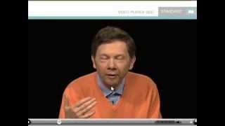 Funny video - Eckhart tolle curses while telling a joke! :D lol