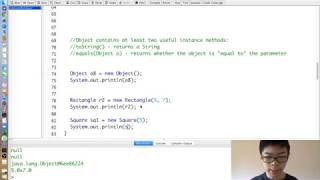 Level 3 Lesson 1 Part 3 The universal superclass Object