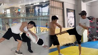 學會這兩步，妳也是搏擊高手#防身術 #kungfu #防身 #安全