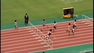 2010年　秋田県高校新人　女子100mH準決勝1~2組