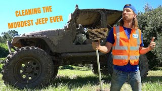 Cleaning the Muddiest Jeep | Dirtiest Mud Covered Off Road