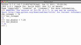Python Tutorial 3: Variables