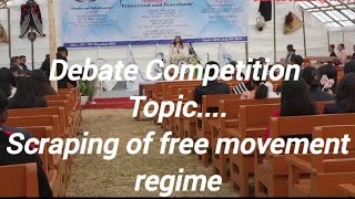 Debate Competition: Scraping of free movement regime.APSU During 1st General session.