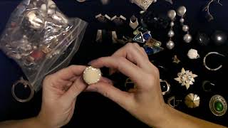 ASMR | Sorting Goodwill Jewelry Bag Earrings 10-9-2020 (Whisper)