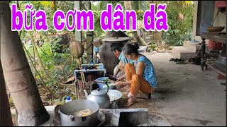 Bữa Cơm Dân Dã Với 2 Món Cá Hú Nấu Canh Chua Và Kho Tiêu Quá Ngon # SĂN BẮT ĐỒNG THÁP #