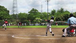 小学４年生の柵越えホームラン　スポーツ少年団熊本県大会