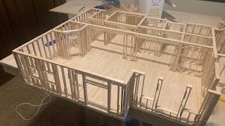 Popsicle stick house construction | video 7