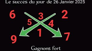 LA CROIX DU JOUR DE 26 JANVIER 2025 et LE CALCUL DES PIONS FORT POUR GAGNER AU LOTTO