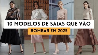 10 Modelos de Saias que estão em alta e vão continuar bombando em 2025!