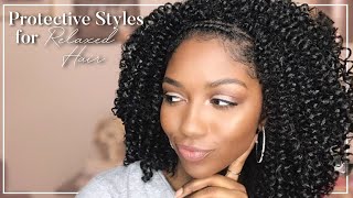 Protective Hairstyles for Relaxed Hair | Low Tension Hairstyles | Niara Alexis