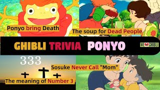 Only Japanese know - 5 Trivia【Ponyo】Ponyo is a harbinger of death etc.