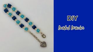 Beginner beading tutorial. Beaded bracelet