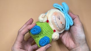 🩵🥰 How to crochet Labubu v2’s shoes ถักรองเท้า ลาบูบู้ V2