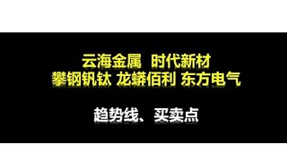 点评：云海金属 时代新材 攀钢钒钛 龙佰集团 东方电气