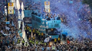 Manchester City Winning Treble Parade | Jack Grealish, Haaland, Gundogan, Silva, De Bruyne #mancity