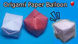 How to make a paper balloon that blows up | Origami Paper Ball