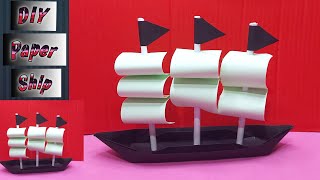 DIY PIRATE SHIP I HOW TO MAKE PAPER SHIP I DIY ORIGAMI SHIP I EASY DIY PAPER CRAFTS | 3D PAPER BOAT