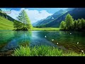 138🔹4k landscape 🎵 echoes of serenity🔸melodies to relax in front of the tranquil lake