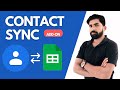 How to Sync Google Contacts with Google Sheets | Import & Export Google Contacts Easily