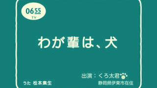 わが輩は、犬　くろ太君バージョン