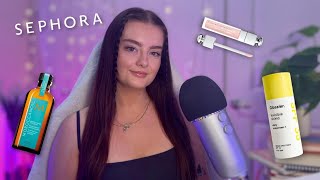 ASMR sephora haul 💟 close clicky whispers, gentle triggers