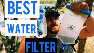 BEST backpacking water filters 2020.  Katadyn befree. Sawyer squeeze. CNOC bag.
