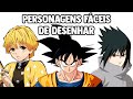 PERSONAGENS DE MANGÁ E ANIME FÁCEIS DE DESENHAR - TODO MUNDO CONSEGUE