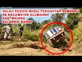 Jalanan menuju ke Kecamatan Ulumanda | hanya mobil hardtop yang bisa melewati