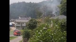 丹波新報NEWS 篠山市西浜谷火事(2/2)　2010年8月19日