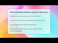 what does meso mean in organic chemistry chemistry for everyone