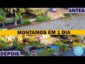 COMO MONTAR UM CÓRREGO APROVEITANDO A FILTRAGEM DO LAGO PRINCIPAL! Kinguio, Lebiste Guppy, Molinésia