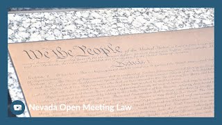 Nevada Open Meeting Law