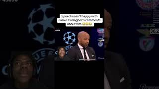 Speed wants to have a serious talk with Jamie Carragher 😂