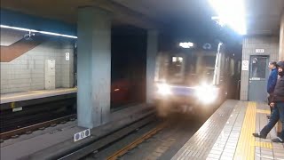 名城線大曽根行き入線　上前津駅