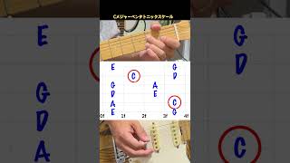 【目と耳で覚える】【5弦ルート】 CメジャーペンタトニックスケールC major pentatonic scale #ギター #guitar #guitartutorial #ESP #SNAPPER