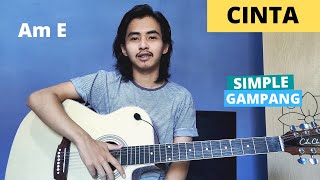 CHORD SIMPLE GAMPANG (Cinta - Vina Panduwinata) (Tutorial Gitar)