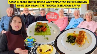 KAKEK \u0026 NENEK INGGRIS MAKAN GADO-GADO,AYAM BETUTU,SINGKONG PIRING LICIN REAKSI TAK TERDUGA.