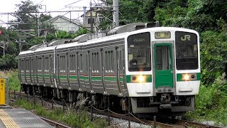 【4K】JR東日本719系0番台(サイリスタ位相制御)到着・発車シーン JR東北本線 国府多賀城駅にて