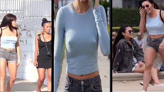 👦Taked off bra girl in public | No Bra TikTok Challenge | No Bra in The Public,Just See