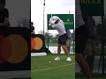 xander schauffele iron swing and super slowmotion