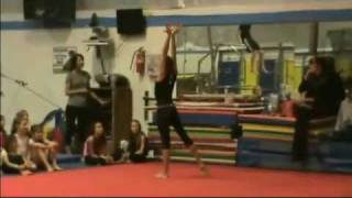 Kiara rockin' it at gymnastics