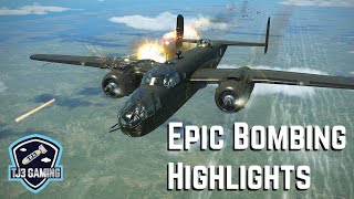 Epic Bombing Run Highlights and Crashes! Historic Combat Flight Simulator IL2 Sturmovik