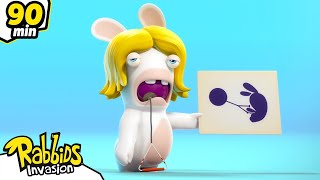 La competencia cretina de los Rabbids 🏅 | Rabbids La Invasión 🐰 | Dibujos animados