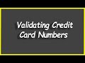 Python Programs #95: Validating Credit Card Numbers