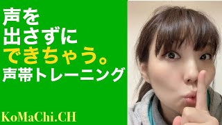 【ボイトレ】★トレーニング付き★声を出さずにできちゃう。声帯トレーニング♪